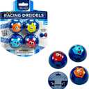 Rite Lite Chanukah Racing Dreidels Set of 4 - Pull Back & Race! Hanukkah Gifts Jewish Holiday Party Toys Decorations Party Favors Goodie Bag Rewards for Kids, Festival of Lights, Fun & Educational!