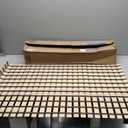 Tiamo Non Slip Large Shower Mat(35.4"*23.6"),Non Suction Cups Shower Mats for Inside/Outside Shower, Heavy Duty Rubber Walk in Shower Mat for Elderly (Apricot)