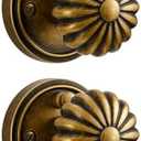 Privacy Door Knobs Antique Brass Retro Door Knob, Interior Door Handle Bathroom Bedroom Vintage Door Knobs, Aluminium Alloy Knob, 2 Pack
