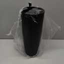 iDesign Freestanding Bathroom Toilet Paper Storage Holder with Lid for 3 Extra Rolls, Matte Black