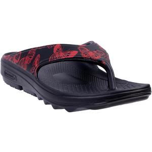 Spenco Women's Comfort Slide Sandal (6, Black/Red)