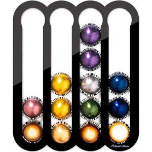 Demi's Home Magnetic Coffee Pod Holder for Nespresso Vertuo Capsules - Suitable to be Mounted on the Fridge (Black)