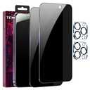QSEVNSQ 2+2 Pack for iPhone 13 Privacy Screen Protector with Camera Lens Protector9H Tempered GlassTrue25Anti Spy Full Coverage Case Friendly