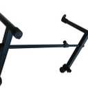 2 Tier Keyboard stand extension Electric Digital Piano Stand keyboard stand tier Adjustable piano stand Metal Black