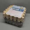 YIMINYUER 20 Tiles (30cm30cm1cm Each Tile) Baby Soft Puzzle Play Mats, Kids Thick EVA Foam Floor, Toddlers & Children's Soft Interlocking Mat R06R10R12G301020 (142114CM, Brown Beige Gray)