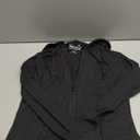 Hanes womens Slub Knit Full-zip Hoodie, Textured Cotton Zip-up T-shirt Hoodie for Women (Small, Black)