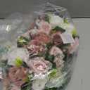 BLOSMON Dusty Rose Flowers Decoration: 2 Pcs Pink Artificial Flowers Balls for Wedding Dinning Table Centerpieces - Fake Silk Kissing Floral Arrangement for Home Party Event