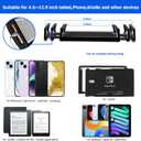 Floor Kindle Stand Holder with Remote Page Turner, Bed Holder with Clicker for Reading, Kindle Accessories for 4.7-11.9 inch Devices (Black)