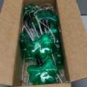 12 Packs Shamrock Pathway Lights Outdoor Decorations for St. Patricks Day, Green Lucky Clover w/ 8 Modes Lighting Auto ON/ Off Waterproof Stake Lights for Festive Outside Garden, Yard Decor