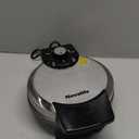 Waffle Maker, 7“ Round Classic Belgian Waffle Iron, Adjustable Browning Control, EasyClean Nonstick Plates & Cool Touch Handle, Space Saving Storage, Stainless Steel