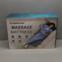 HOMEMASSA Massage-Mat, Detachable Neck Massager, Full Body Vibration Heating, Massage Pad with 10 Vibrating Motors and 9 Speed Settings for Home Office Use, Black