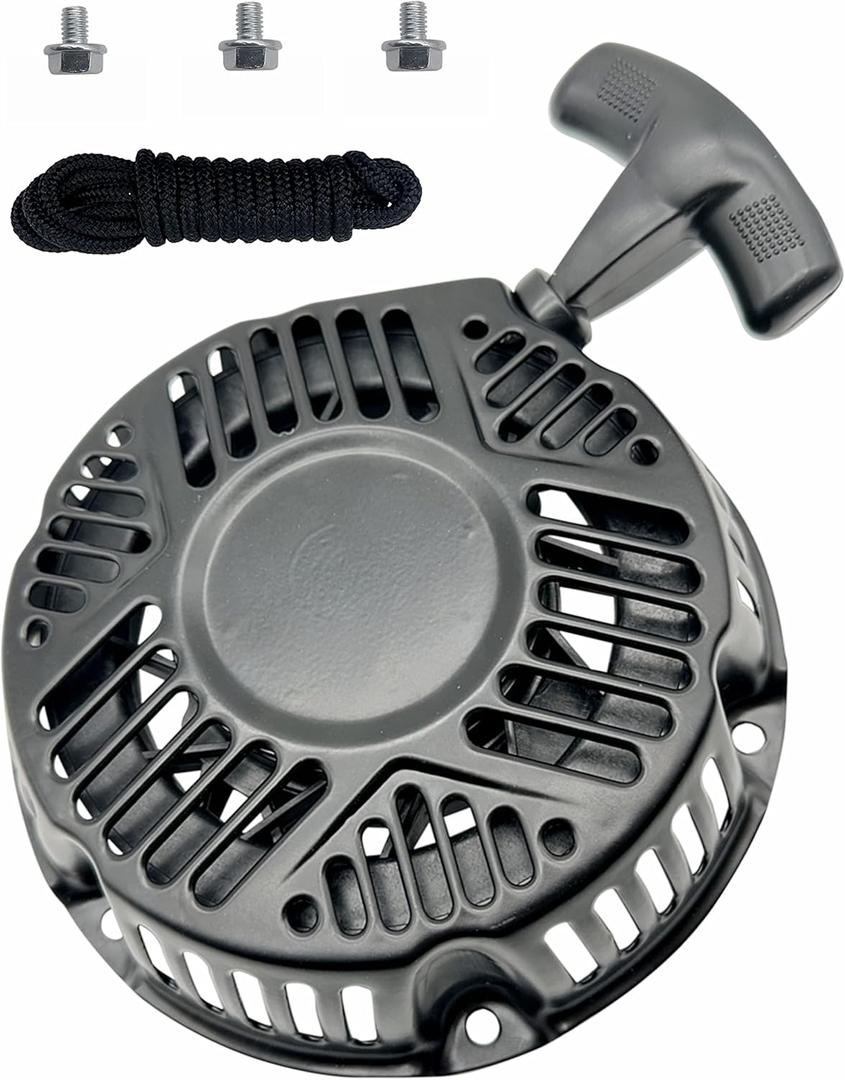 YAMAKATO 590607 797276 Pull Start for Briggs and Stratton Horizontal Shaft Engine Generator Mini Bike Recoil Starter Assembly Cord Rope