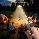 OGERY Camping Lights with Remote, 18000mAh Rechargeable Camping Lantern & LED Work Light, Detachable Tripod Stand up to 6.0 ft, 3 Lamp Heads for Camping Essentials & Emergency, Yellow