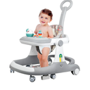 5 in 1 Baby Walker - Walkers for Babies 6-18 Months Adjustable Height, Baby Walker with Wheels, Baby Walkers for Boys, Baby Walker with Foot Pads/Handles, Baby Walker Portable Foldable