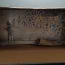 Home Decor Graffiti Canvas Wall Art for Living Room Boy Painting Butterflies Pictures Modern Street Graffiti Artwork Prints, Framed 40" x 20"