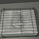 Kitsure Dish Drying Rack for Kitchen Counter, Stainless Steel Sink Organization and Storage Essentials with Cutlery Holder, Home and Appartment Decor, 12''W x 15.5''L, Green