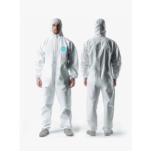 10 Pack Hazmat Suits, Heavy Duty Full Body Disposable Paint Suits, Coveralls with Hood, Elastic Wrists, 2XL