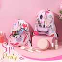 Equsion 12 Pcs Spa Party Favor Bags Drawstring Backpack Gift Bags for Girls Women Makeup Birthday Party Decorations Salon Baby Shower Spa Decorations, 12 x 10 Inch