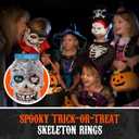 2 x 30 Pack Halloween Ring Candy - Individually Wrapped Holiday Themed Skull Candys Packed in a Skull Jar  Trick Or Treat Strawberry And Tutti Frutti Delicious Candys - Bulk Halloween Suckers Great Use, For Kids, Trick Or Treat, Party Favor, Classrooms, Goodie Bags