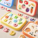 Silicone Busy Board for 1 Year Old, Montessori Toys for 6-12 Month Old Babies, Soft Busy Activity Toy Fine Motor Skills Sensory Toys Travel Toys for Baby Toddlers (Yellow Green)