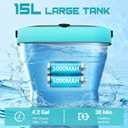 Cordless Washer,Foldable Washer with 2x5.0Ah Battery, 4 Adjustable Model, 4.5Gal Tank 10FT Hose, 6-in-1 Nozzle for Car Washer,Patio,Camping