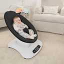 Baby Swing Cover - Compatible with 4moms MamaRoo 4 Old Model Before 2022 - Soft & Breathable Fabric, Machine Washable, Perfect for Baby & Newborn (Cover Only) Black