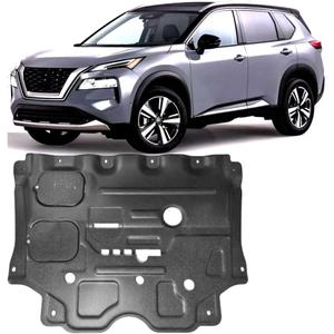 Front Engine Splash Shield Fit for Nissan Rogue 2022 2023 2024 2025 Skid Plate Suitable for Rogue Engine Guard Cover Mud Flaps Directly Replace Original One Black