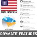 Drymate Dog Crate Mat Liner, Absorbs Urine, Waterproof, Non-Slip, Washable Puppy Pee Pad for Kennel Training - Use Under Pet Cage to Protect Floors, Thin Cut to Fit Design (USA Made) (LGrey)(29"x50")