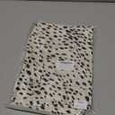 Women's Satin Maxi Skirt High Waisted Elastic Waistband Silk A-Line Casual Party Leopard Print Long Skirts for Women (Leopard White, Large)