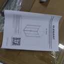 ELEGANT Framed Sliding Shower Enclosure 36 in. D x 36 in. W x 72 in. H, 2 Stationary Panels, 1/4'' Clear Glass Sliding Shower Doors, Black Brushed Nickel (Shower Base Not Included)