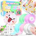 Nano Tape Bubble Kit,Toys for Girls,Cute Stuff for Girl,Cool Stuff for Kids,DIY Craft Kit,Fun Toys for Kids,Gifts for Girls Boys 4, 5, 6, 7, 8, 9, 10, 11, 12 Years Old,5PCS (2"&1.2")
