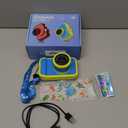 Kids Camera, 1080P 48MP Front Selfie, 3.5 inch Big Screen Toddler Toy Camera, 10X Zoom in Christmas Birthday Gift Cameras for Kids Boys Girl Age 2 3 4 5 6 7 8 9 10 11 12, Blue