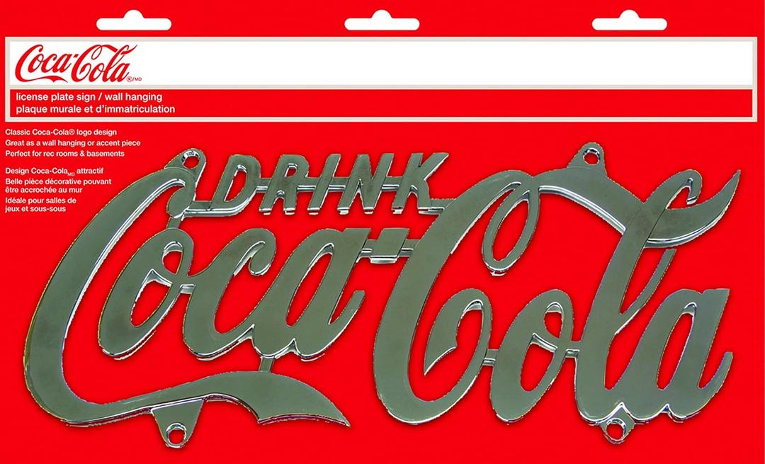 Tablecraft Drink Coca-Cola License Plate Or Wall Decor