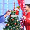 Christmas Tree Topper Snowman, Unique Holiday Xmas Decorations Christmas Trees Hugger Wine Bottle Home Curtain Ornaments Party Decor Funny Home Decor