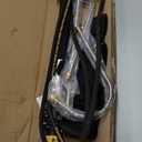 janz 24 FT, Aluminum Telescoping Pressure Washer Wand with 2 Pressure Washer Extension Wands,Gutter Cleaner Attachment, 7 Spray Nozzle Tips, 2 Hose Inlet Adapters, Pivoting Coupler and Support Harness (Yellow)