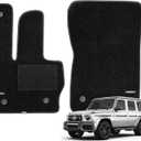 WENNEBIRD Superior Carpet Front Row Floor Mats for 2019-2025 Mercedes-Benz G-Class (W464A), 0.6-Inch Ultra-Thick, Noise-Reducing, All-Weather Waterproof Anti-Slip  2-Pc Set