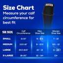 SB SOX Compression Socks for Men & Women (20-30 mmHg) - Best Support Stockings for Travel, Medical, and Sports - Perfect for Everyday Wear (Black)