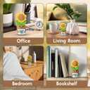 5 x Retirement Gift for Woman  Handmade Mini Sunflower Crochet with Retired 2025 Not My Problem Anymore Card  Cute Funny Retirement Decoration for Women, Teachers, Coworkers, Nurses