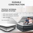SLEEPLUX Durable Inflatable Air Mattress with Built-in Pump, Pillow and USB Charger, 22" Tall Queen