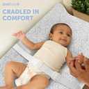 Jool Baby Serenity Soft Changing Pad + Washable Cover, Non-Slip - Fits Standard Changing Tables & Dressers (Wave Pattern, Gray)