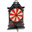 Poen Halloween Games for Adults Fortune Wheel Board Game Halloween Party Game Spinner Wheel Fortune Decor for Adults Carnival Party Game Casino Tabletop Supplies