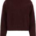 GUESS Women's Long Sleeve Zylee Mock Neck Sweater (X-Large, Red Noir)