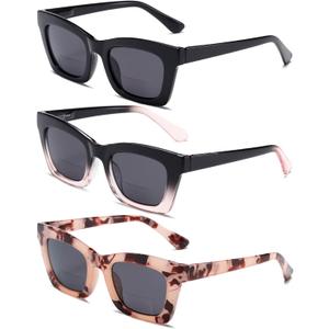 Reading Glasses for Women Oprah Style Oversized Square Spring Hinge Blue Light Blocking Glasses (Black/Blackpink/Pink Tortoiseshell)