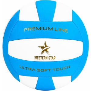 2 x Western Star Indoor Volleyball - Official Size - Soft-Touch Volleyball - Indoor Volleyball - Premium and Durable Design