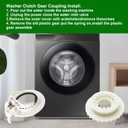 Washer Clutch Gear Coupling Replace dc97-18439a 1pcs Clutch Gear and 1pcs Clutch Gear Part clutch gear and Washer Clutch Gear Part Fit For samsung washer clutch WA54M8750AV/A4 WA54M8750AW/A4