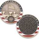 Navy First Salute Challenge Coin - United States Navy Challenge Coin - Amazing USN Military Coin - Designed by Military Veterans!