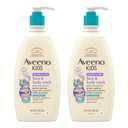 Aveeno Kids Sensitive Skin Face and Body Wash with Oat Extract, Gently Washes Away Dirt and Germs Without Drying, Tear-Free, Hypoallergenic Kids Body Wash, 18 fl. oz, 2 Pack