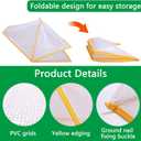 32" x 13" x 14" Garden Row Accelerator Plants Cover, Foldable Raised Garden Beds Vegetable Rows Plant Protector, Plant Net Cage Guard Greenhouse Cover for Protecting Vegetable Fruit from Animals