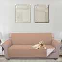 U-NICE HOME Reversible Sofa Cover Couch Cover for Dogs with Elastic Straps Water Resistant Furniture Protector for Pets Couch Cover for 3 Cushion Couch (Sofa, Camel/Ivory)
68"Sofa L