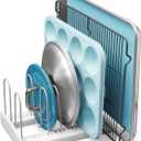 YouCopia StoreMore Adjustable Pan and Lid Rack, Pot Lids and Pans Organizer for Kitchen Cabinet Storage, Classic Edition